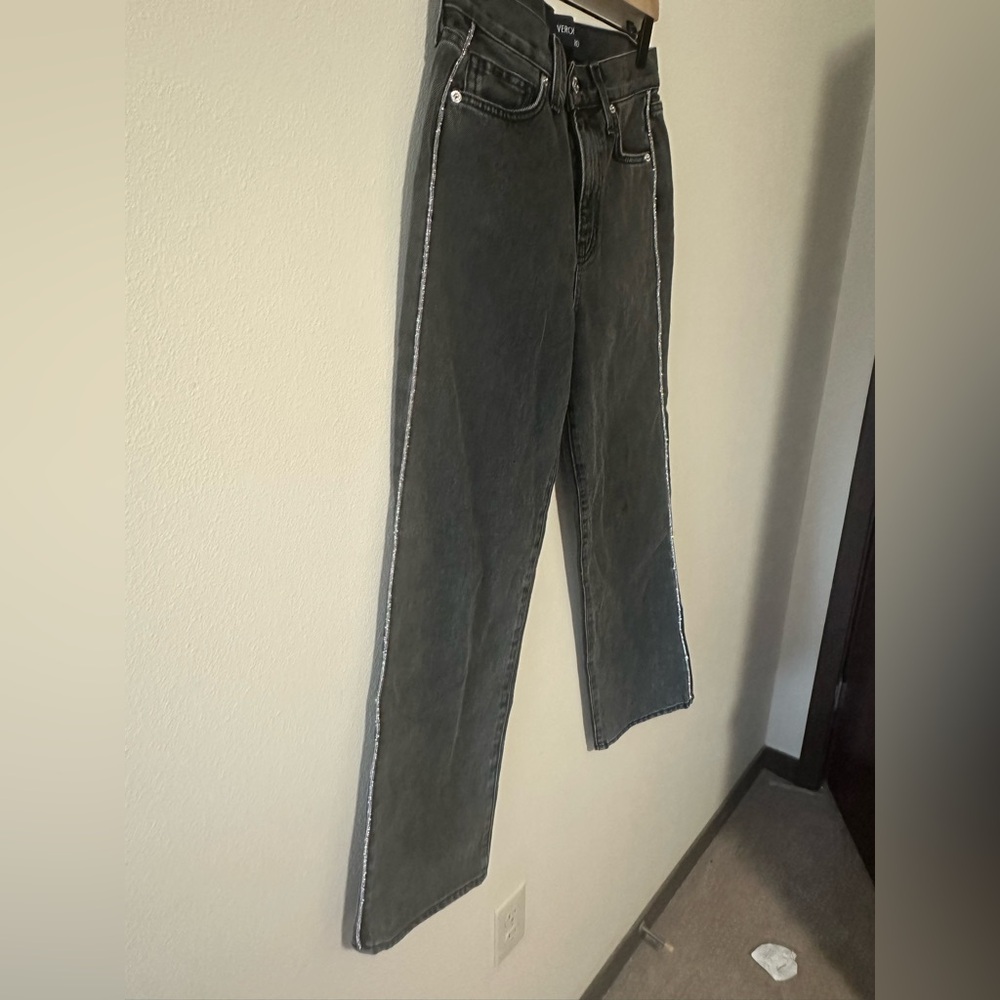 Veronica Beard Dylan Straight-Leg Jean - Stoned Washed Onyx size 26 - Picture 10 of 12